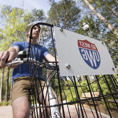 Biking west